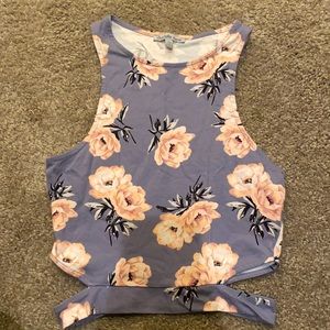 Charlotte Russe Cut Out Crop Top